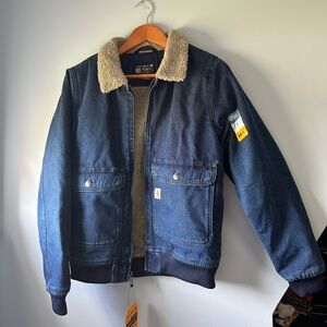 Women’s Carhartt Relaxed Fit Denim Sherpa-Lined Jacket